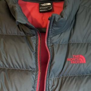Boy’s The North Face 550 Gray Puffer Jacket Size L (14/16)